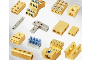 Premium brass terminal block for panel board high conductivity electrical connector for power distribution systems