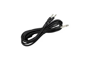 High Quality 6.35mm Audio Plug Therapy Electrode Cable Wire To 2 Dual Banana Plug Audio Cable For Physiotherapy Equipment