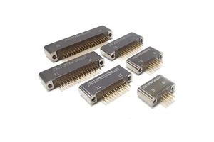 J30JZ Series Aluminum Brass Rectangular Electrical Connector IP67 Rated 66 Cores Direct Insertion Printed Board Socket for