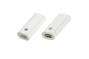 Brand New Charging Adapter for iPhone Pencil Type-C USB-C 8-Pin Female-Female Plug Converter OTP White Smart Connector
