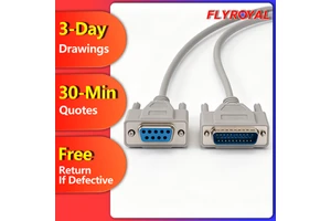 DB9 Female To DB25 Male Serial Printer Cable D-SUB Adapter Wire Harness Assembly For POS Industrial