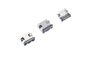 Factory Wholesale USB Female Charging Port Socket Type C Female Connector 6P 16P 24P SMT Type on Board High Transfer Rate