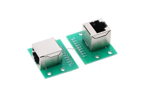RJ45 Adapter Board to XH2.54 Modular Ethernet Connector Adapter with Breakout Board for PCB Circuit Board