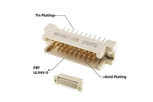 Backplane Connector DIN 41612 2 3 Rows 20 30 32 48 64 96 Positions Receptacle Female Sockets Male Header Pitch 2.54mm