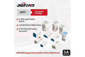 Jiefond JST JWPF-Style Automotive Waterproof 6A Nylon Cable Connector 2/3/4/6/8-Pin Male/Female Mating Plug Model JWPF-VSLE-S