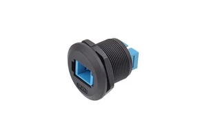 IP67 Waterproof EP Panel Front Mounted FDDI Single-Mode Double/Single Core Female Socket Threaded Type Optical Fiber Connector