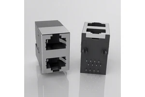 HC-RJ45-059A-2*1-3 Ethernet Connector Dual Layer 2*1 Without Light POE RJ45 Connector SMD Conector Rj45