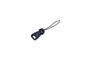 Vicsound Quick Release Universal Detachable Waterproof Camera Accessory Mini Black PVC Buckle Lanyard Key Ring Hanging Strap