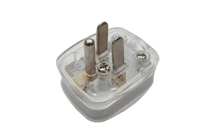 Reliable White 3-Prong US Power Plug Socket With 2 Flat Pins and 1 Round Ground 10A 250V For Home and Office Electronics