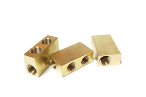 Factory Price Custom Brass Female Square Block Screw Terminal Connectors