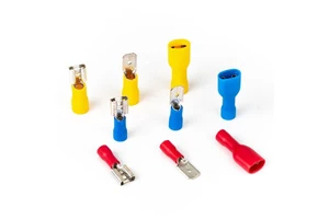Brass Leg Ferrules Pin Type End Cable Lug 2.8/4.8/6.3mm Pre Insulated Shape Female Male Crimping Splice Terminal