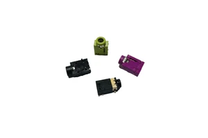 PJ-325C 3.5mm Audio Video Adapter 5pin Female Connector 7P Copper Pin Black Green Red ABS Nylon Headphone Jack IP20 Rectangle