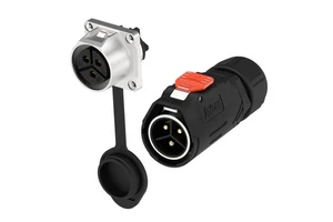 For Jnicon MJ24 Industrial Power Connector 2/3 Pin Circular Panel Mount Nylon Housing 50A Copper Contact Male Plug Female