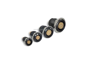 0B 1B 2B 3B EGG Black Shell Push Pull Circular Connector for Video Camera