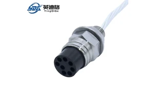 YDG YDG-MMC Marine Robot Customized Cable One Pull One Deep Water Subconn Mini Circular Underwater Connector Brass Gold Plating