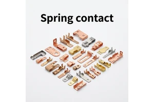 Custom Made OEM Precision Metal Stamping Clip Parts Brass Copper Stainless Steel Battery Electrical Flat Leaf Spring Contacts
