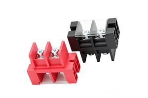 180A 600V DC Wall Mount Panel Feed Through Terminal Block 2 Pin Lithium Connector