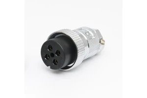 Industrial Automation 2 4 Pin Metal Connector Cnc GX20 GX25 Machined Energy Storage System Connector