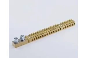 Brass Neutral Link Connector for Electrical Panel Board High Conductivity Durable Safe Wiring Distribution Block Industrial Use