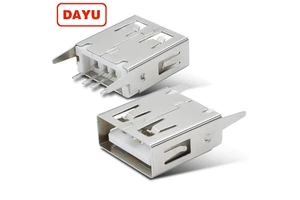 180 degree type a usb female connector for pcb 4pin vertical usb connector DIP