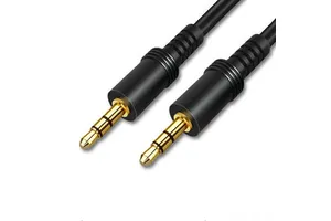 3.5mm Double-Ended Plug Car Audio Speaker Adapter Aux Audio Connection Cable Computer Output for Car Audio Video Connectors