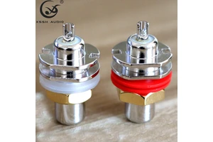 Wire Terminal RCA Socket Adapter YIVO XSSH OEM ODM DIY HIFI High-end Rhodium Plated Audio Video RCA Female Connector for Cable