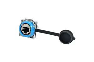 Durable IP68 Waterproof RJ45 CAT6 Connector Zinc Alloy Housing Nylon PA66 8P8C Socket Embedded Panel Mount for Marine Outdoor