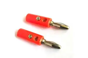 Premium 4mm Brass Banana Plug Connectors with ABS Housing for Audio & Video Projects-Reliable Connections