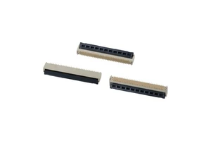 Ultrathin 0.5mm pitch backflip type ZIF fpc connector Right Angle SMT 4-40pin Bottom Contact ffc fpc connectors