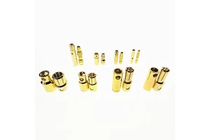 2MM 3MM 3.5MM 4MM 5mm 5.5mm 6mm 8mm Gold Plated Male Female Bullet Banana Plug Connector For ESC Battery Motor