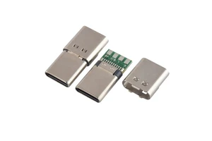 USB Type-C Male Plug Connector Copper 3.0A Max 24 Pins