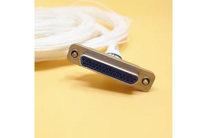 J30J Micro D-sub 31 Pins Rectangular Connector Aluminum ROHS Certified 1500mm White AFR-250 Cable Conductive Oxidation Plating