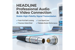 UHUB B Series 0B 9Pin Audio Equipment Socket High Quality Metal Circular Connector