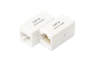 Lan UTP Adapter Keystone Jack Connector 8P8C Ethernet Cable Extender RJ45 Female to Female Inline Coupler