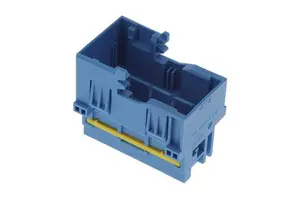 Original TE Connectivity 2366066-4 Automotive Connector Mother Shell, Wire-to-Wire, 48 Position,3 mm / 3.5 mm Centerline,Blue