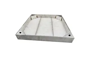 Stainless Steel Double Seal Manhole Covers & Frames Recessed Outdoor Application Anti-Corrosion YASHUN MH-1002 Square Chrome