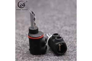 Wire Terminals YIVO XSSH Audio Wholesale Hifi DIY ODM OEM Customized Non-Welding Screwed Metal 8mm Male Banana Connector Jack