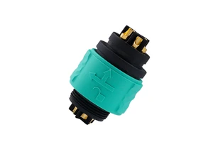 OEM Design E-Bike Battery M25 2+16 DIN Connector 10A Copper Quick-lock Fireproof Waterproof Plug Socket Bayonet Connectors