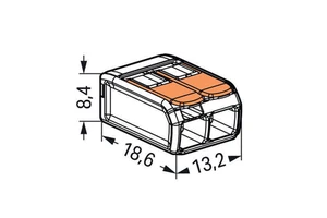 221-412 Lever-type Terminal Blocks Suitable for All Types of Wires Easily Terminate Conductors From 0.14 to 4 Mm² Connect Solid