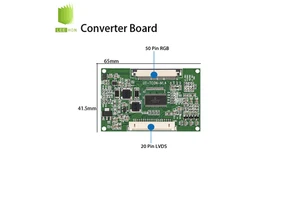 20Pin LVDS To 50Pin TTL LCD Adapter Board LH-TCON-N1.4 Built-in Backlight LCD Converter Board