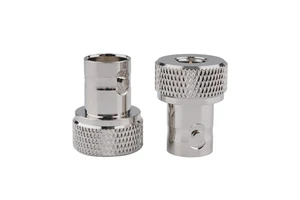 Nickel Plated BNC Female Jack Hembra to SMA Female Jack Hembra RF Adapter Converter Coaxial Connector for Two-Way Radio