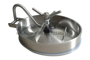Oval Manhole Cover for Brewing Elliptical Manway Door 530 X 430 Inwards Opening Manhole