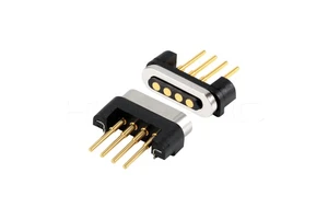 HytePro Straight Male Female 4 Pin Pogo Pin Magnetic Electronic Usb Connector for Pcb