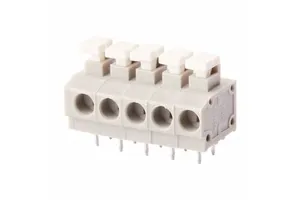 Spring Clamp Terminal Block 3.81mm Screwless Terminal Connector with Button