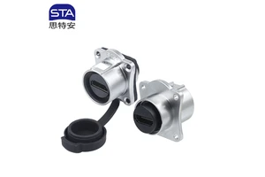 HD Screen IP67 Waterproof Socket Data Connector for Aviation Audio Video Equipment Power Application External LED Display Panel