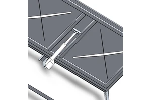 Stainless Steel Hydraulic Well Manhole Cover with Hinge 900mm*900mm