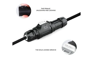 Cnlinko LP-16-2 Pin Metal Wiring IP68 Screw Circular Waterproof Aviation Plug Connectors