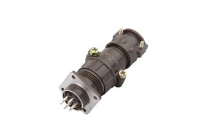 Huadespace Aviation Receptacle Male Pins Plug Socket P20K11Q Series 7-Pin Circular Connectors Front Mounting Straight Elbow New
