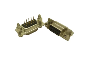 Plated DB9 PCB Mounting Female D-SUB Connector 9pin Gold Silver Adapter Automotive Rs232 Db9 Female 3 Lead Ecg Male Female Pin