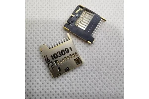 9 (8 + 1) Position SMD Card Connector Secure Digital microSD Surface Mount Right Angle Gold 503398-1892